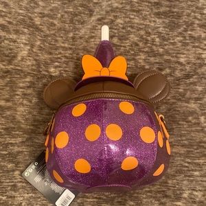 Loungefly Disney Halloween‎ Witch Minnie Mouse Candy Apple Crossbody Bag